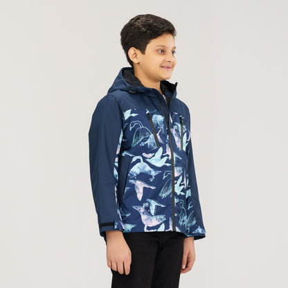 Boys Navy Windbreaker