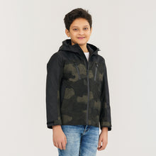 Load image into Gallery viewer, Boys Black Windbreaker
