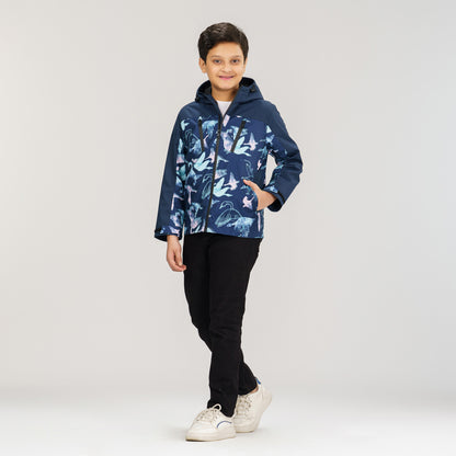 Boys Navy Windbreaker