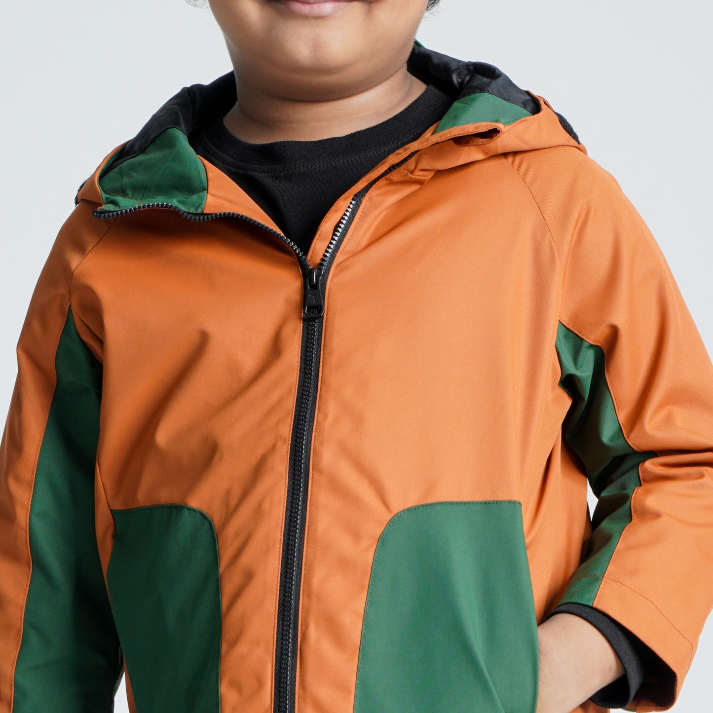 Baby Boys Brown & Green Windbreaker