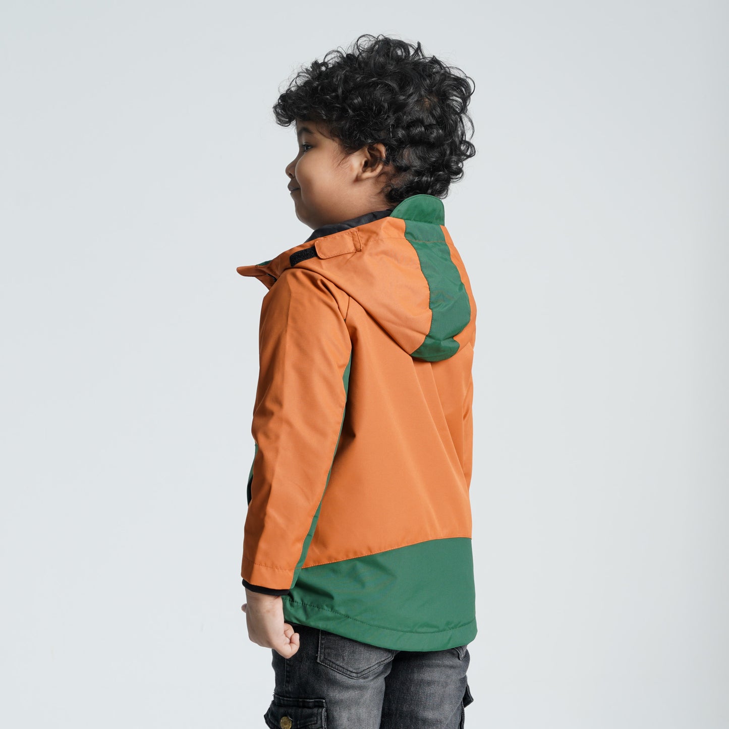 Baby Boys Brown & Green Windbreaker
