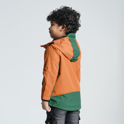 Baby Boys Brown & Green Windbreaker