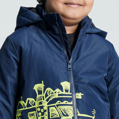 Boys Navy Windbreaker Jacket
