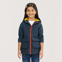 Load image into Gallery viewer, Girls Windbreaker-Navy Blue-1
