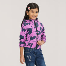 Load image into Gallery viewer, Girls Radiant Purple Windbreaker
