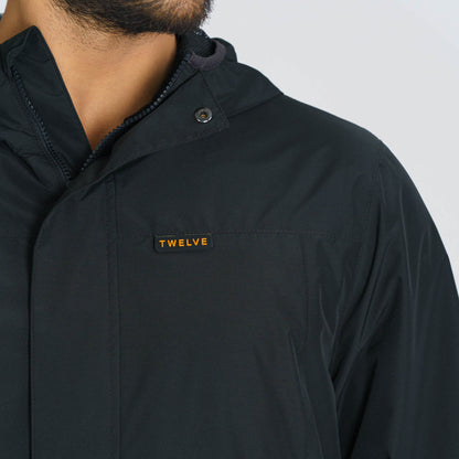 Mens Black Windbreaker