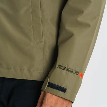 Mens Olive Windbreaker