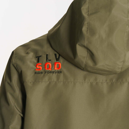 Mens Olive Windbreaker