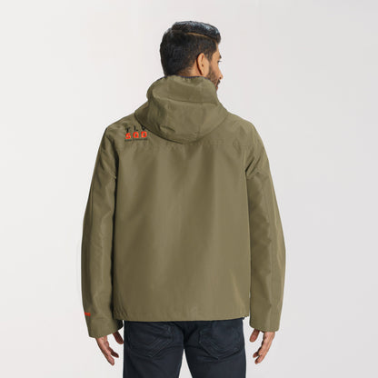Mens Olive Windbreaker