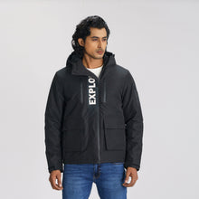 Load image into Gallery viewer, Mens Black Padded Windbreaker
