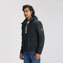 Load image into Gallery viewer, Mens Black Padded Windbreaker
