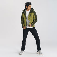 Load image into Gallery viewer, Mens Olive &amp; Black Windbreaker
