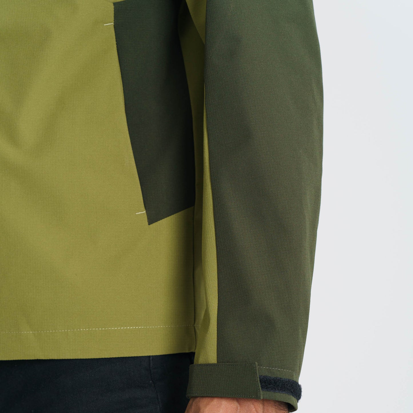 Mens Olive & Black Windbreaker