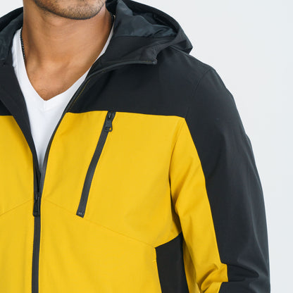 Mens Yellow & Black Windbreaker