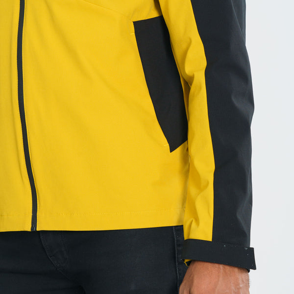 Mens Yellow & Black Windbreaker