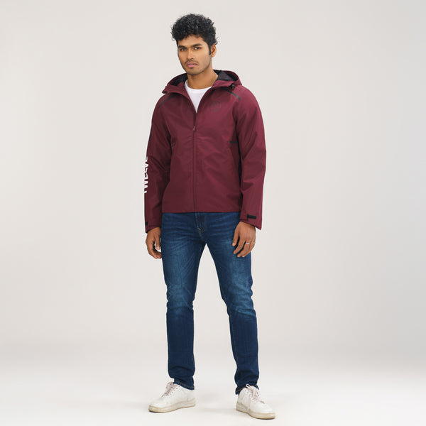 Mens Maroon Windbreaker