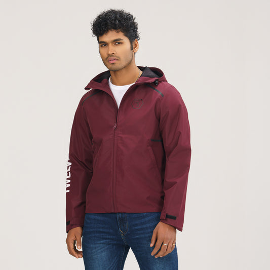 Mens Maroon Windbreaker