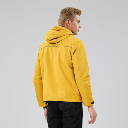 Mens Mustard Windbreaker