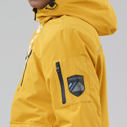 Mens Mustard Windbreaker