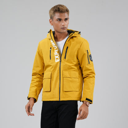 Mens Mustard Windbreaker