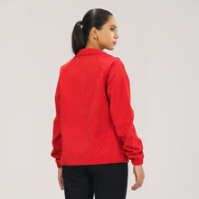 Load image into Gallery viewer, Womens Red Windbreaker
