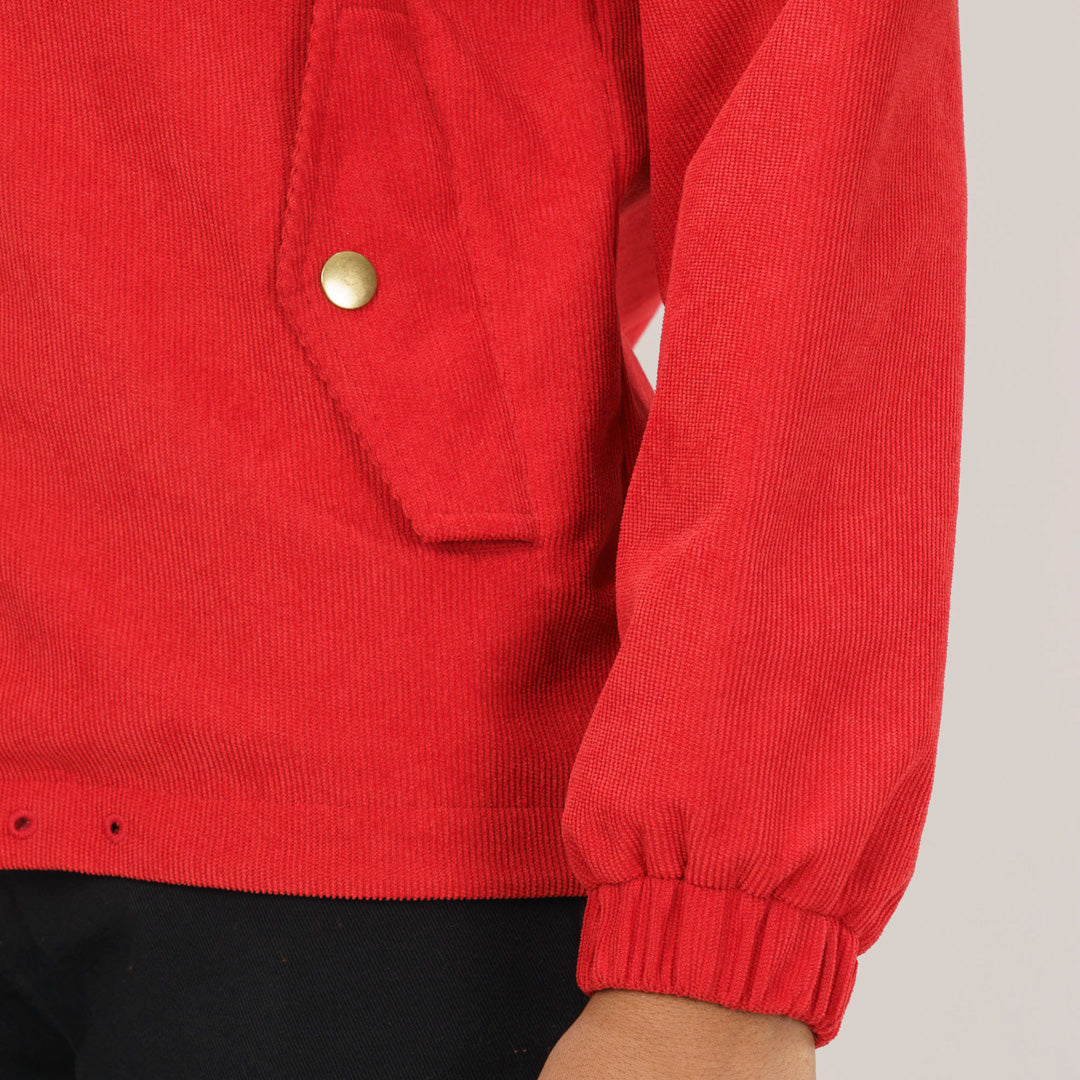 Womens Red Windbreaker