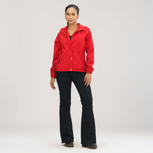 Load image into Gallery viewer, Womens Red Windbreaker
