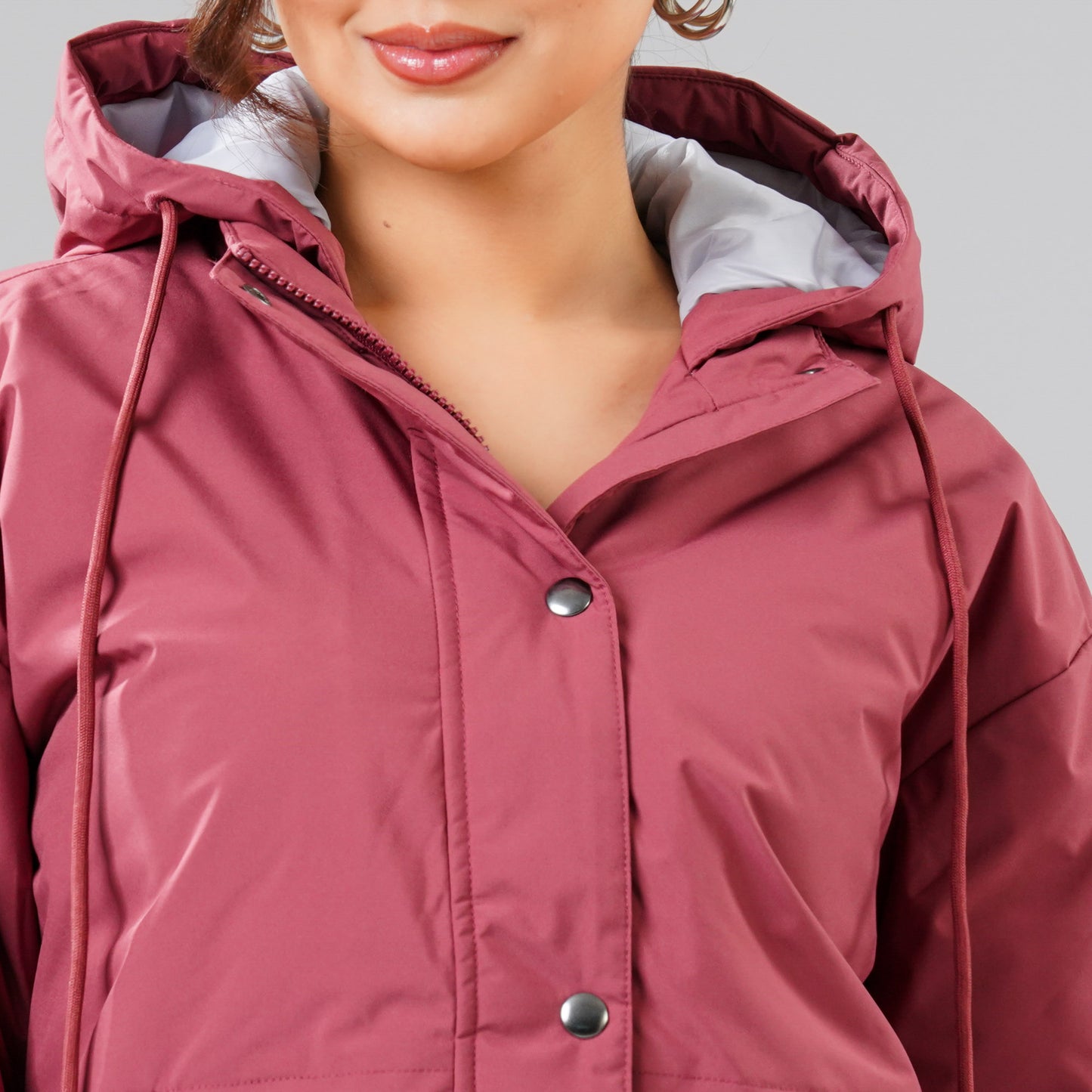 Womens Maroon Windbreaker