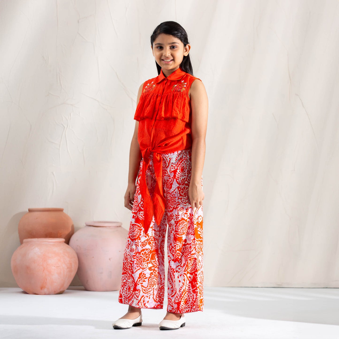 Girls 2Pcs-Orange