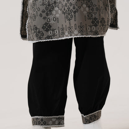 Girls Black Two Piece Set