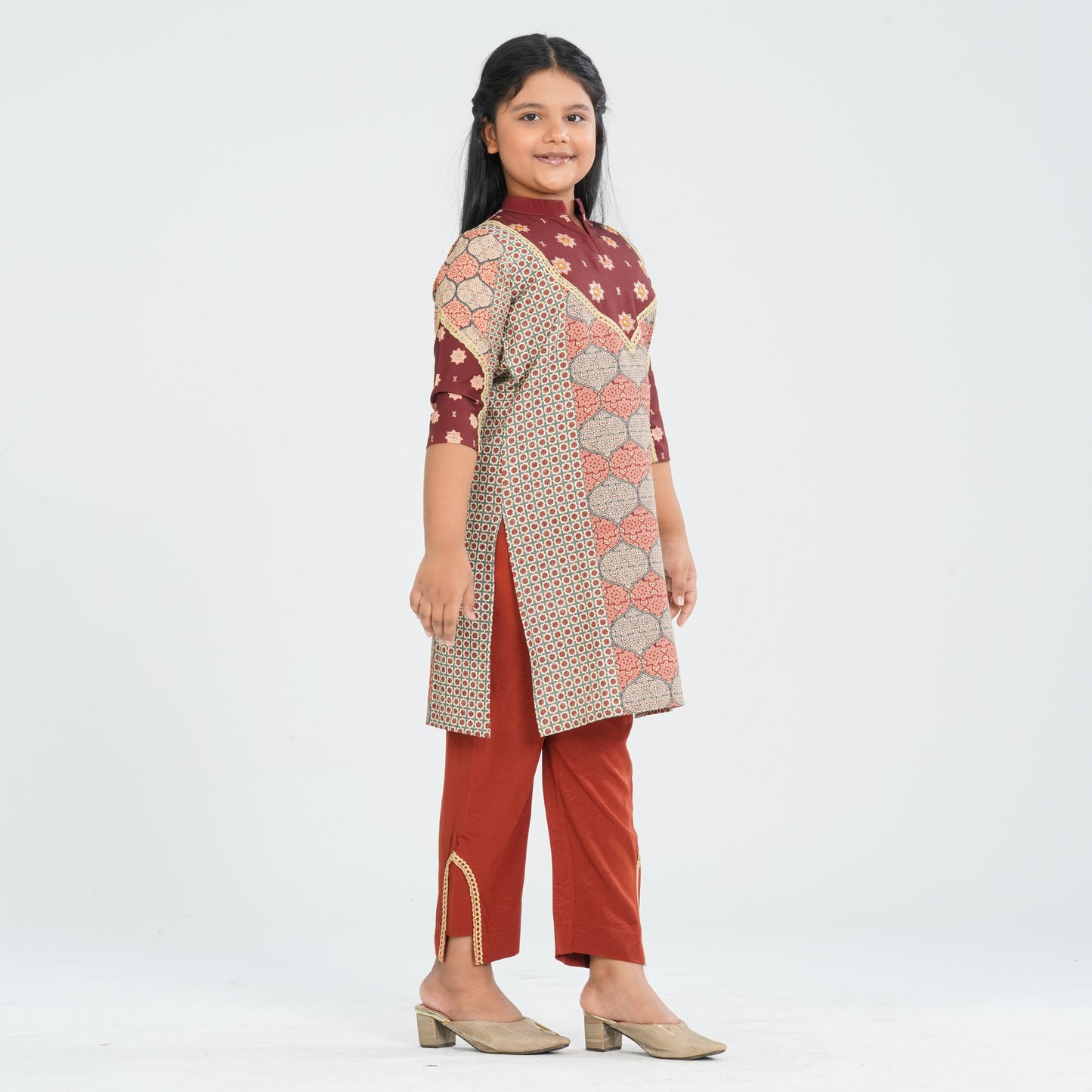 Girl's Blended Silk Two Piece