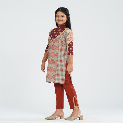 Girl's Blended Silk Two Piece