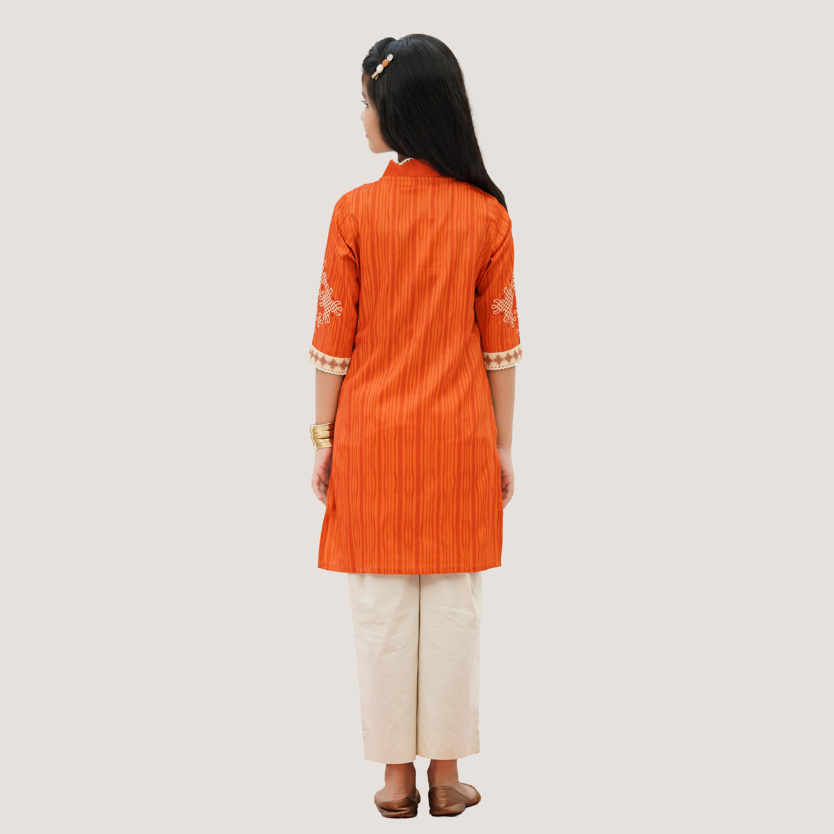 Girls' Orange 2-Piece Set
