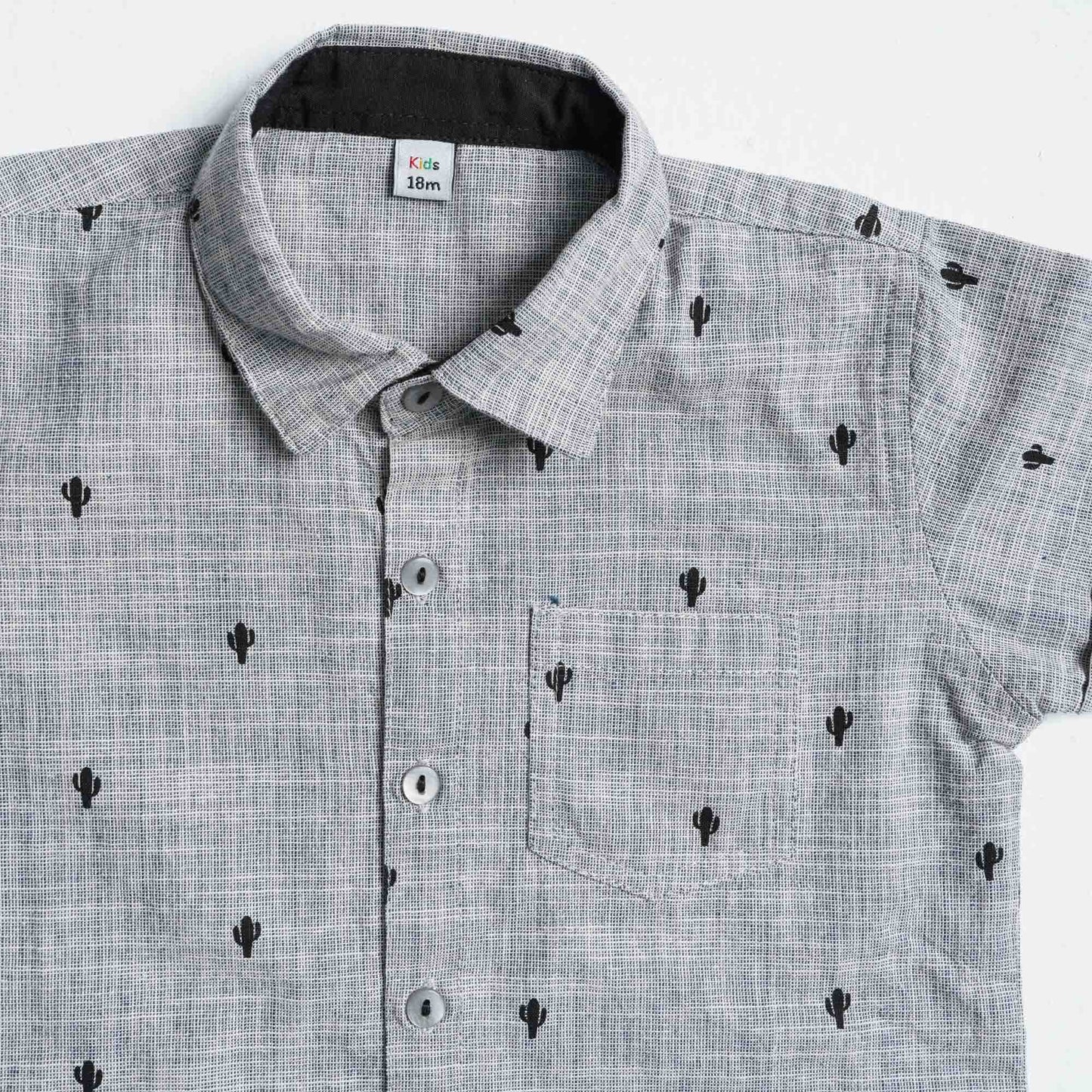 Newborn Grey Cotton Two Piece Set