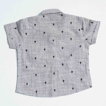 Newborn Grey Cotton Two Piece Set