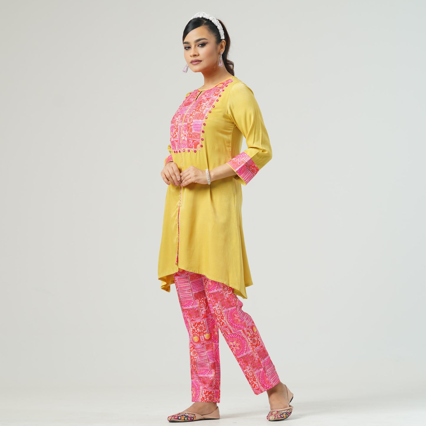 Womens Mustard Two-piece set