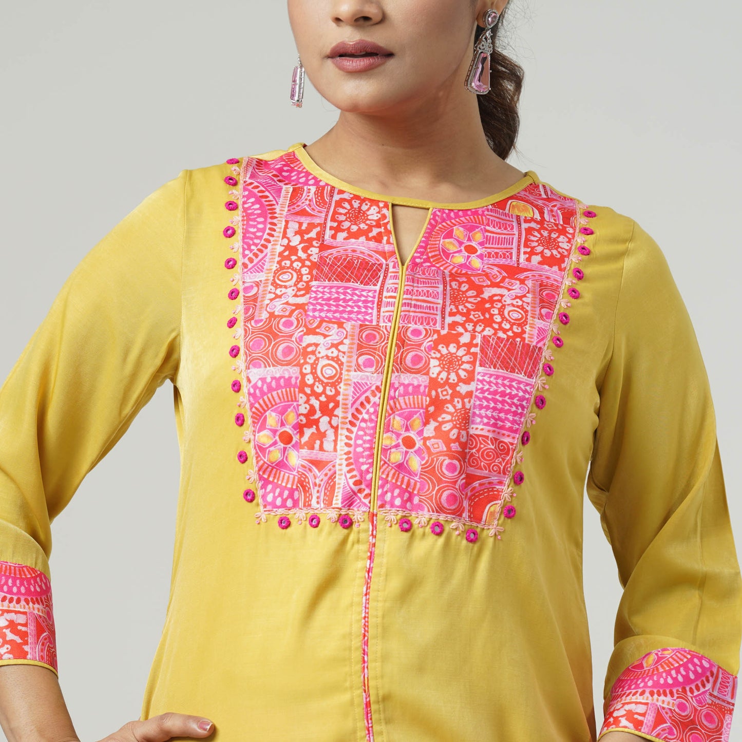 Womens Mustard Two-piece set