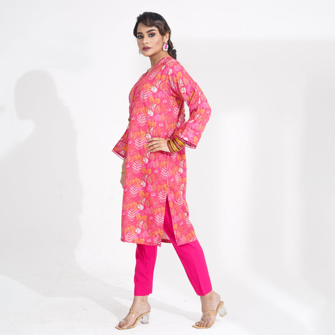 Women Pink Ethnic Two Piece Set