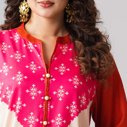 Womens Burnt Orange Two Piece Set