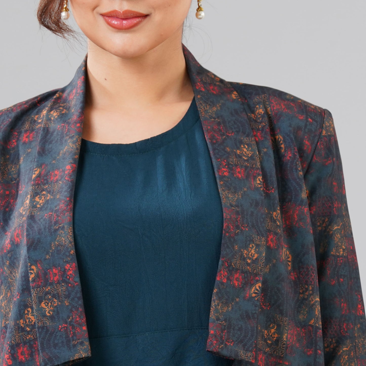 Women Green Ethnic Two Piece Set