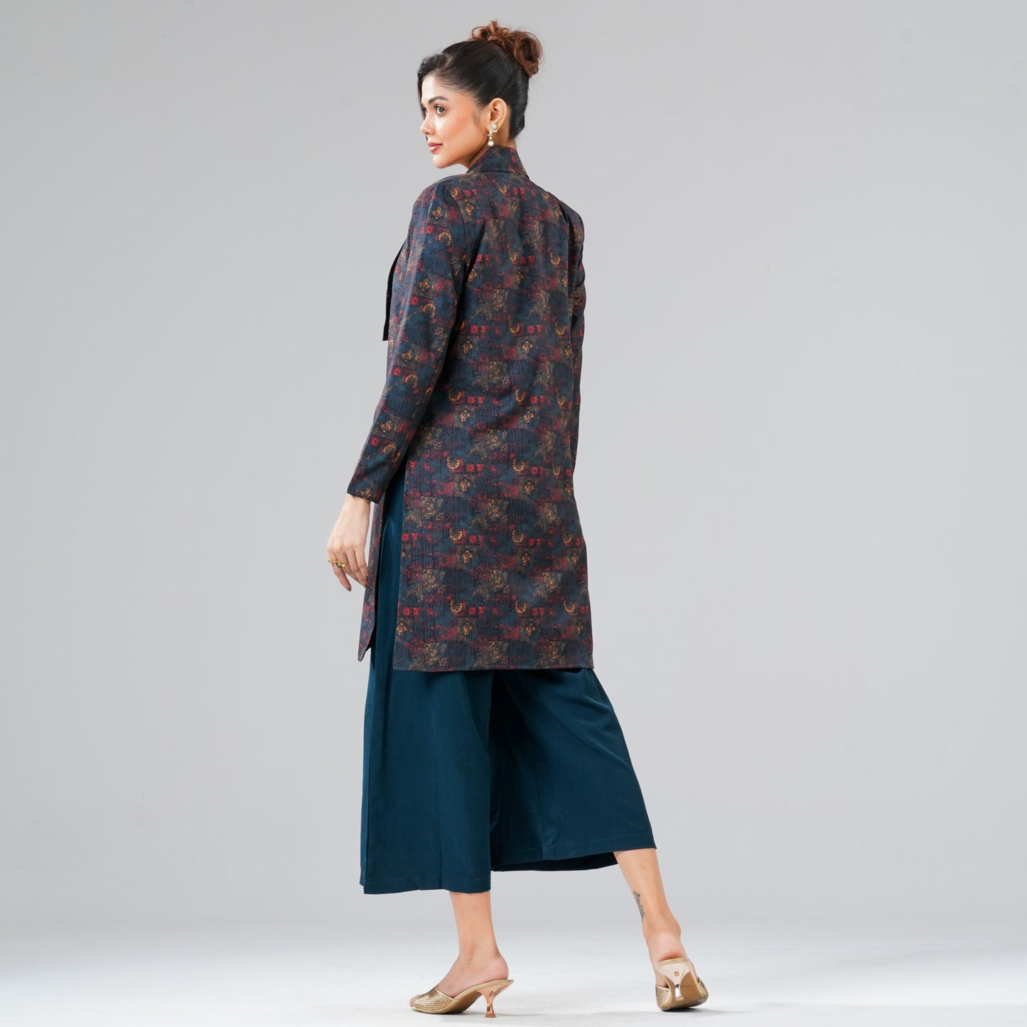 Women Green Ethnic Two Piece Set