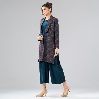 Women Green Ethnic Two Piece Set