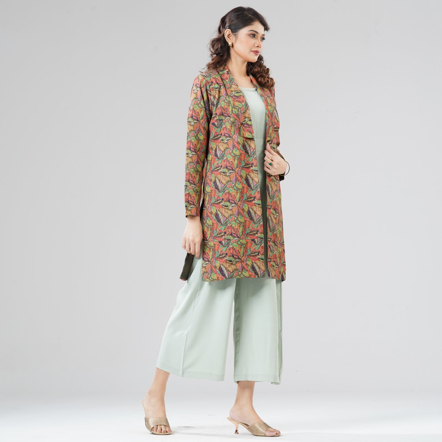 Womens Green Two Piece Set