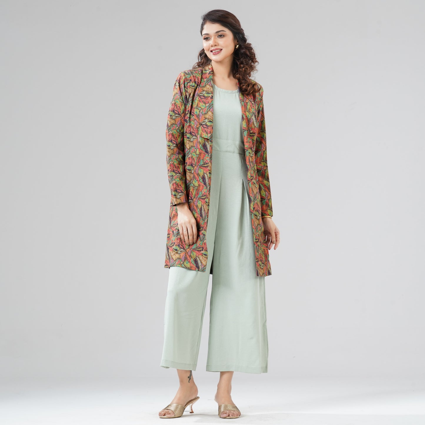 Womens Green Two Piece Set