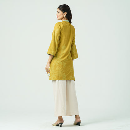 Women’s Blended Silk Printed Two-Piece Set