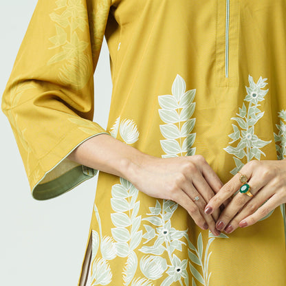 Women’s Blended Silk Printed Two-Piece Set