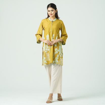 Women’s Blended Silk Printed Two-Piece Set