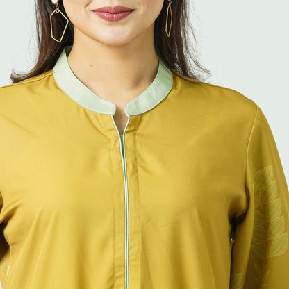 Women’s Blended Silk Printed Two-Piece Set