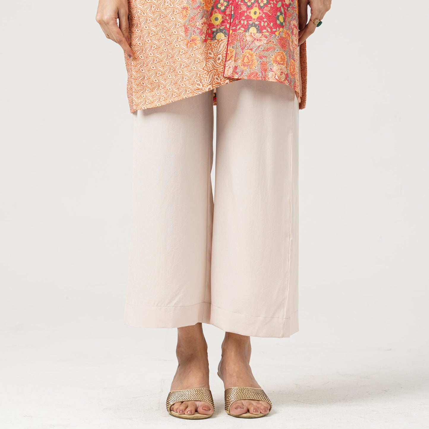 Women’s Blended Silk Printed Two-Piece Set