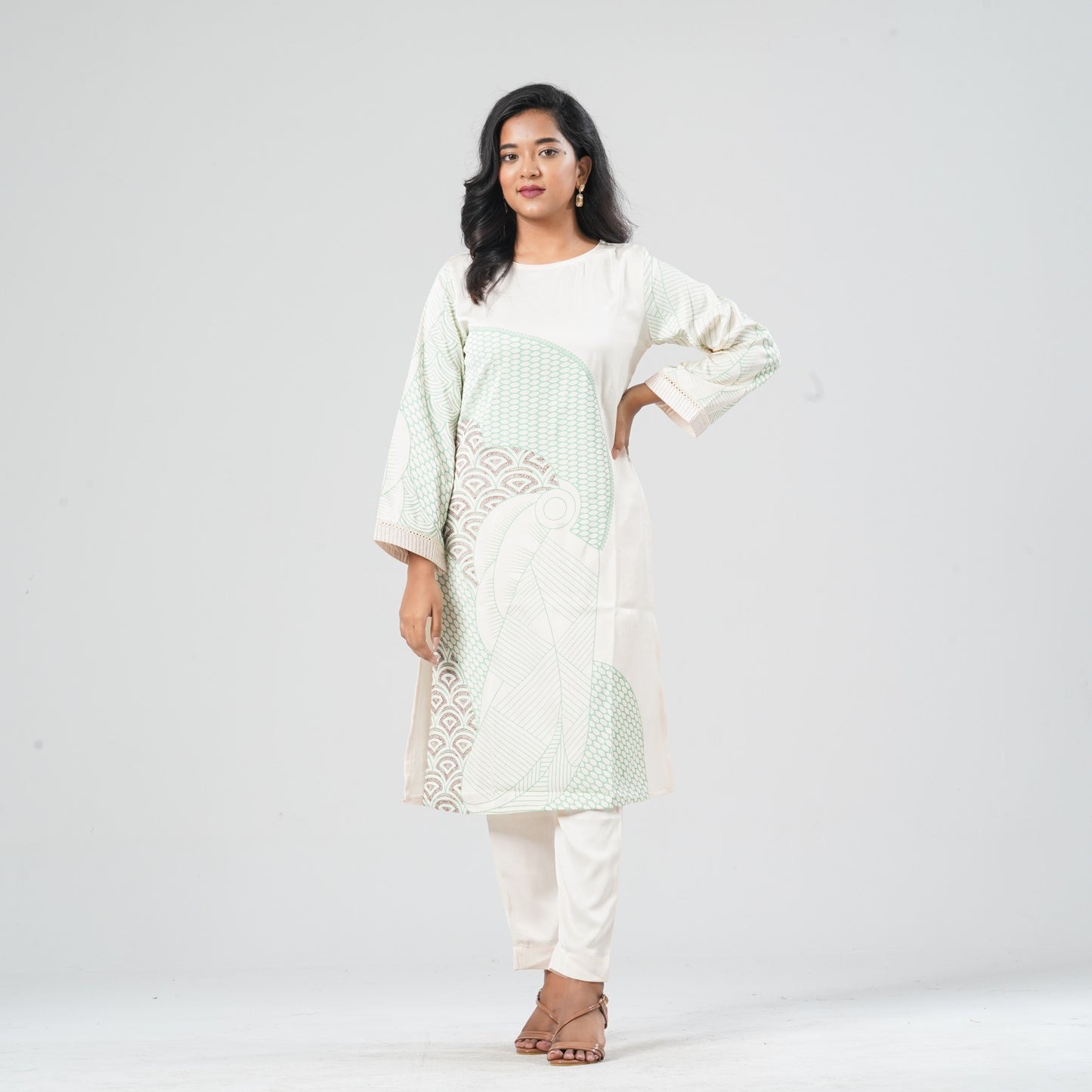 Women's Blended Silk Two Piece